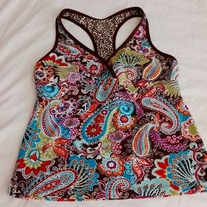Athleta tankini swim top.